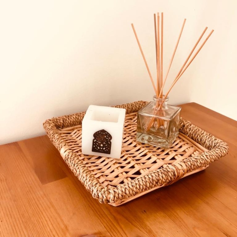 Boho Wicker Tray
